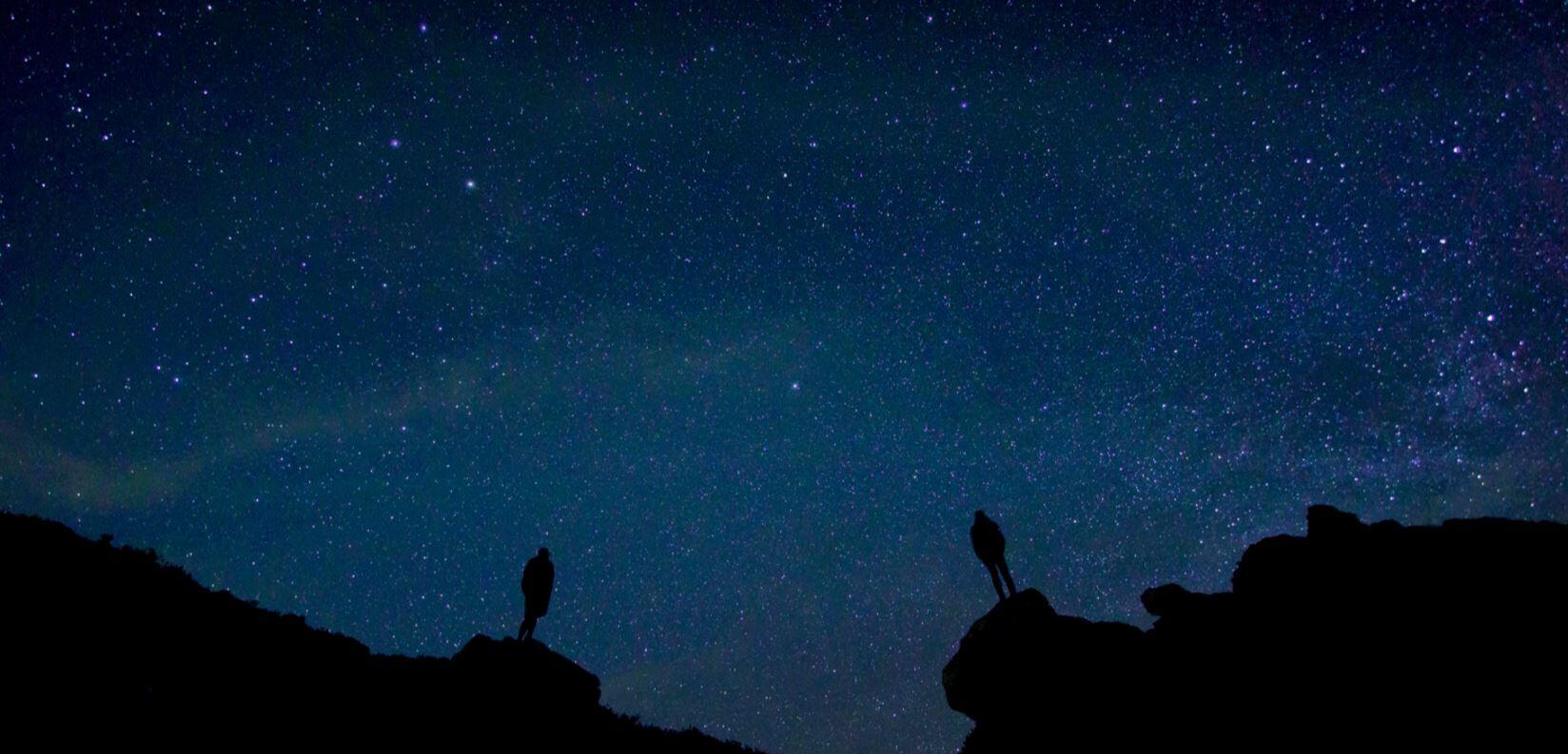 Star spangled night sky