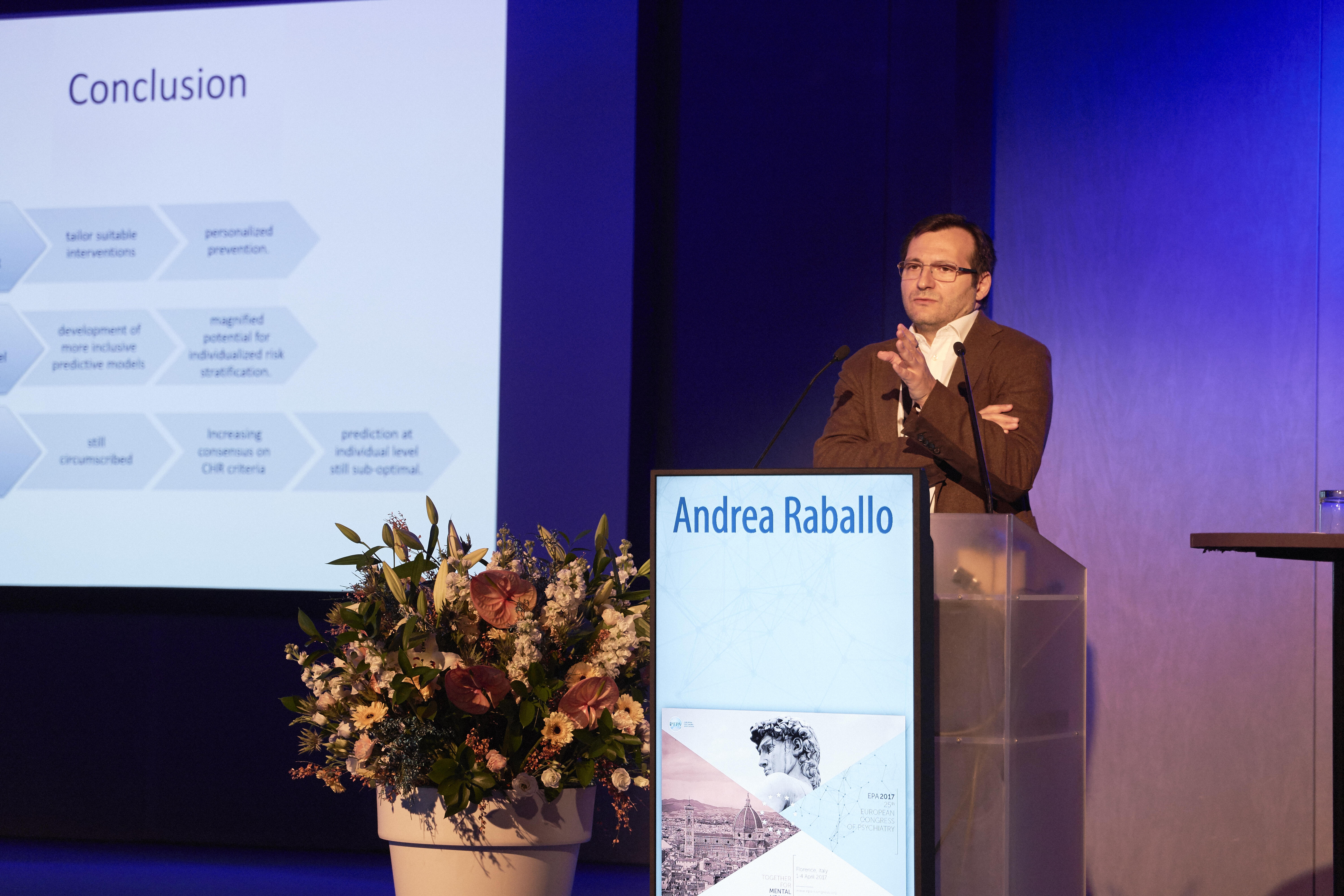 Anrea Raballo speaking