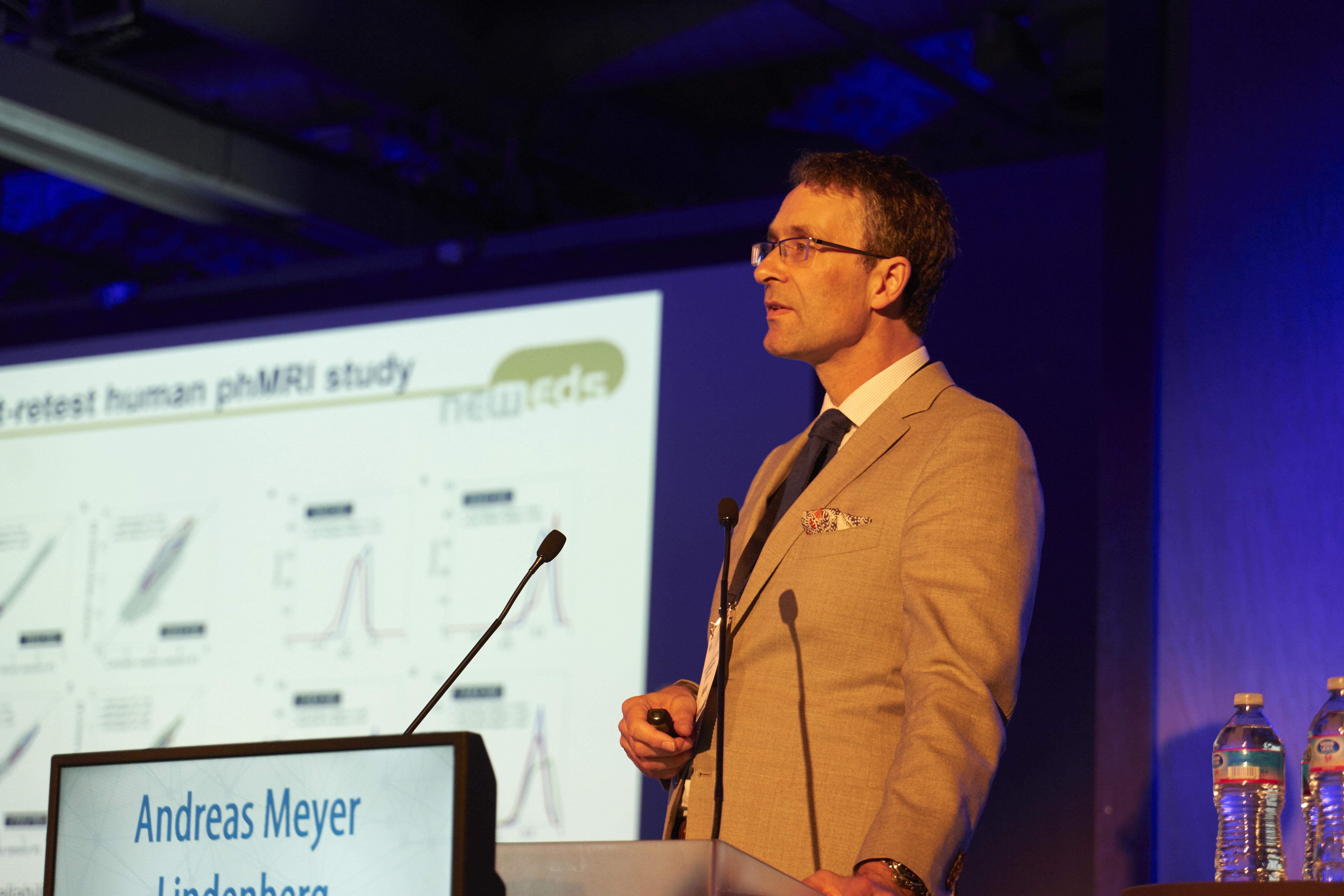 Andreas Meyer presenting schizophrenia insights