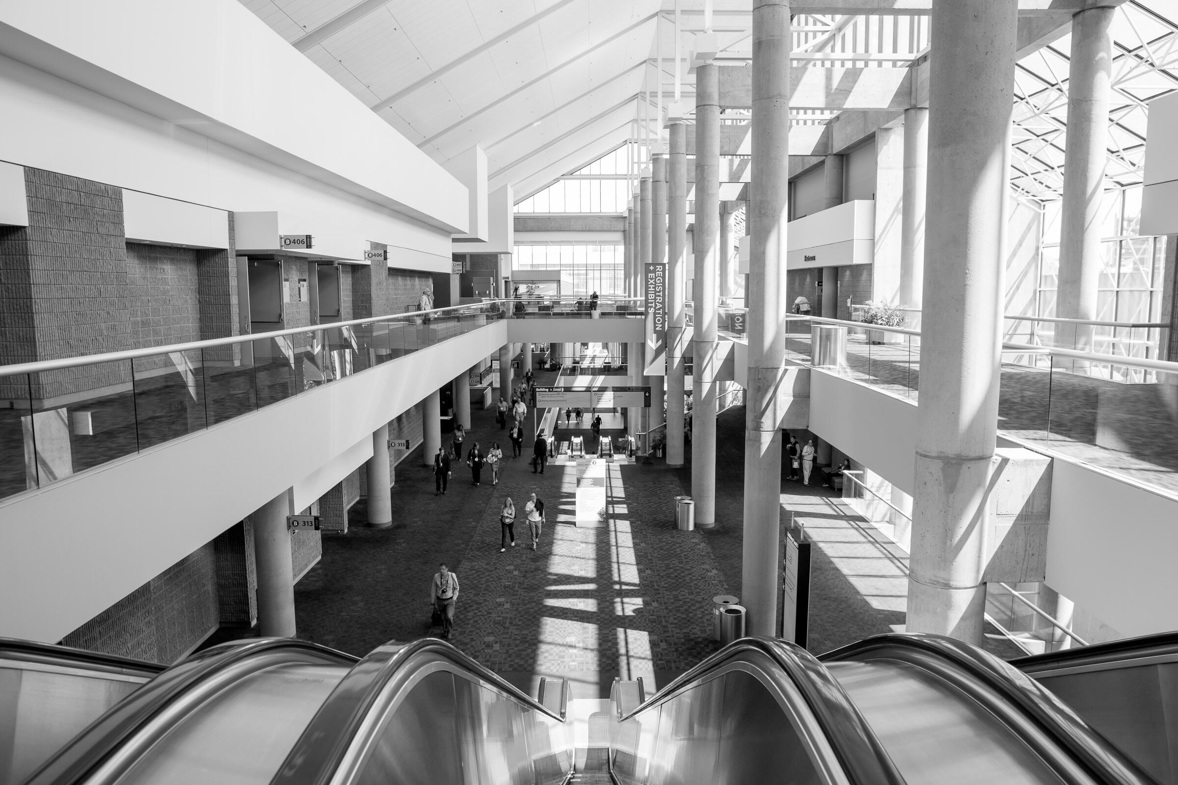 Registration hall of a psychiatry congress.