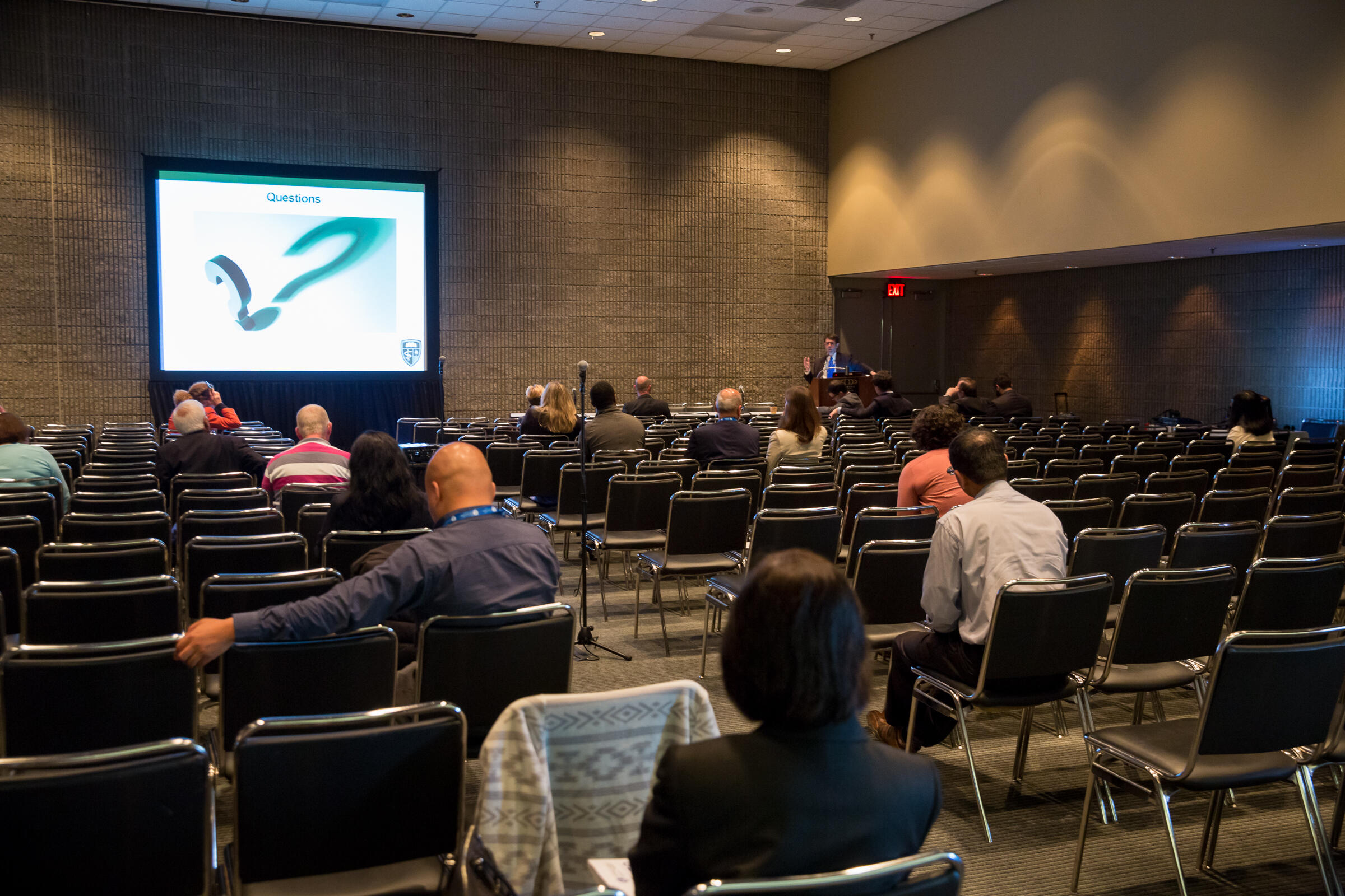 spectators in a lecture about a dual disorder.
